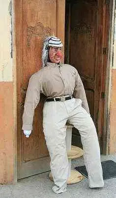 La quema del año viejo en Yucatán. 